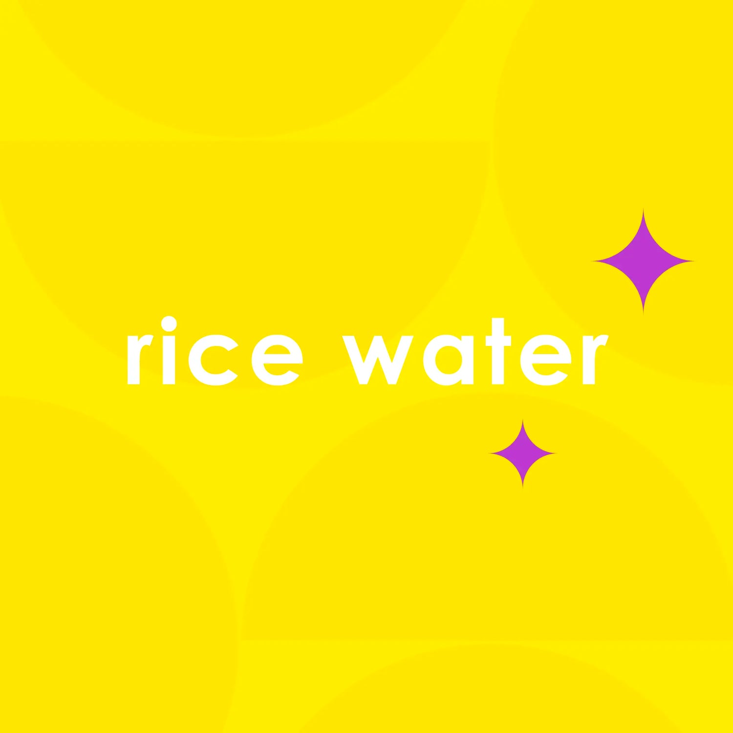 rice water