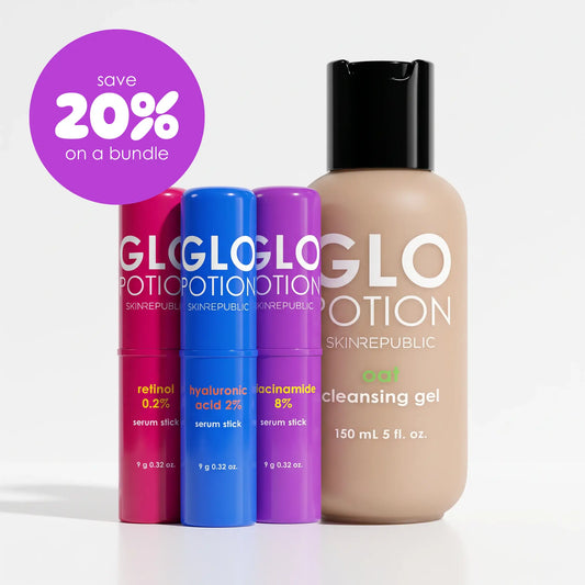 Serum Stick Starter Kit (3 Serum Sticks + Oat Cleanser)